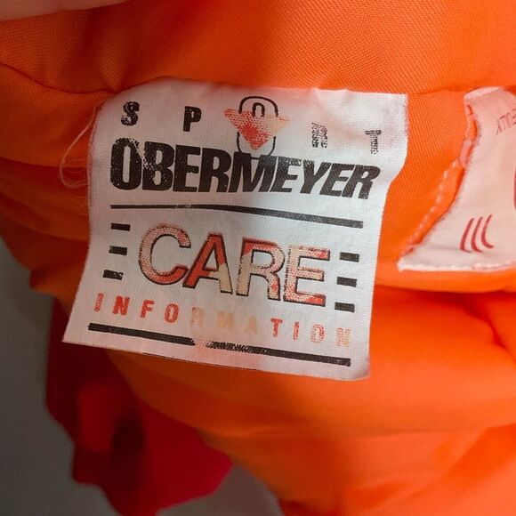 Vintage Obermeyer Sport Ski Jacket Large Neon Snow Coat Outdoor 90s Y2K Winter - Picture 7 of 14